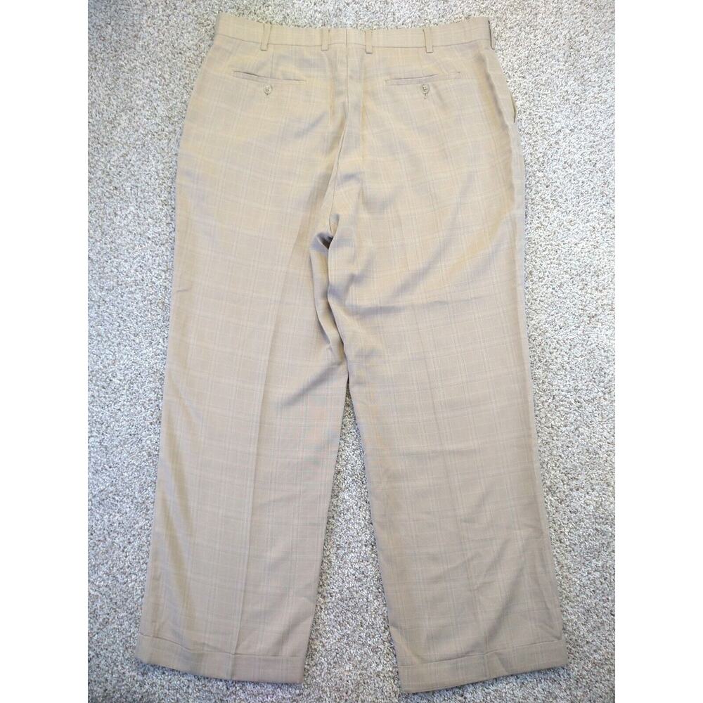 FUBU THE COLLECTION MENS CUFFED Chino PANTS Plaid SIZE 39R - Picture 2 of 10